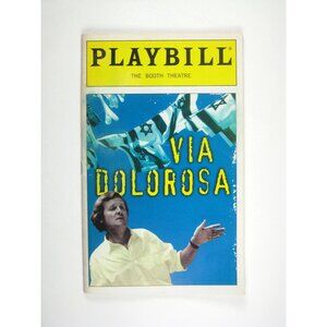 Playbill The Booth Theatre Via Dolorosa David Hare 1999 Daldry Royal Court